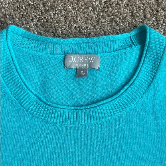 J. Crew 100% Cashmere Women's Turquoise Sweater - Picture 4 of 8